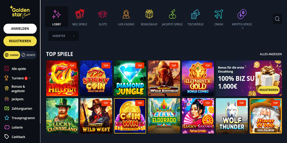 Golden Star Casino Automatenspiele