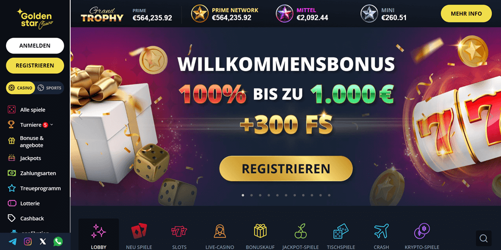 Golden Star Casino Bonus