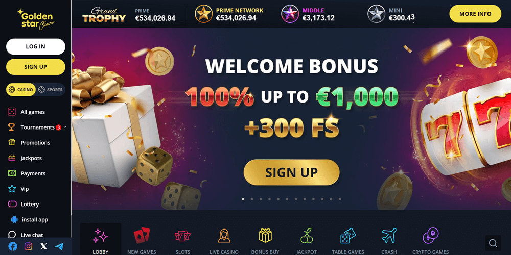 Golden Star Casino Bonus