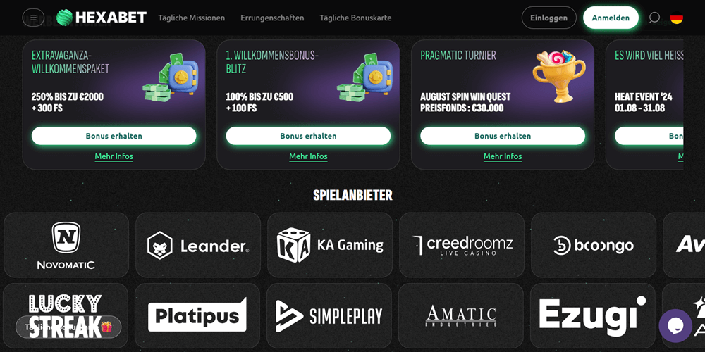 Hexabet Casino Providers