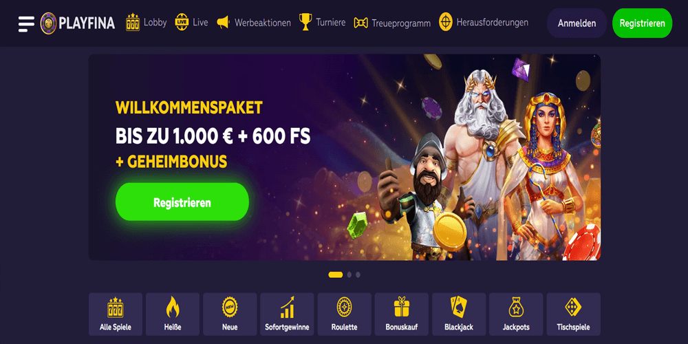 Playfina Casino Bonus